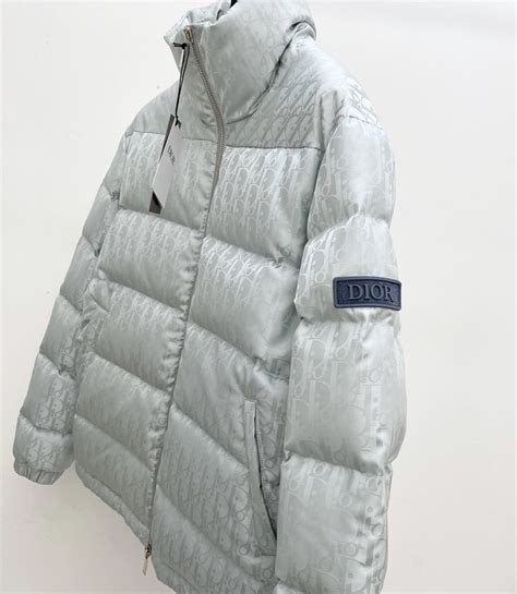 dior oblique down jacket gray|Dior oblique jacket grey.